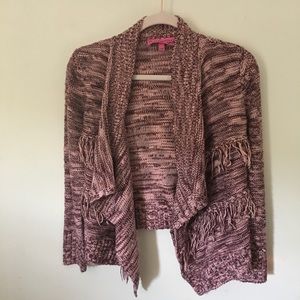 💲 Planet Gold Girl draped front sweater